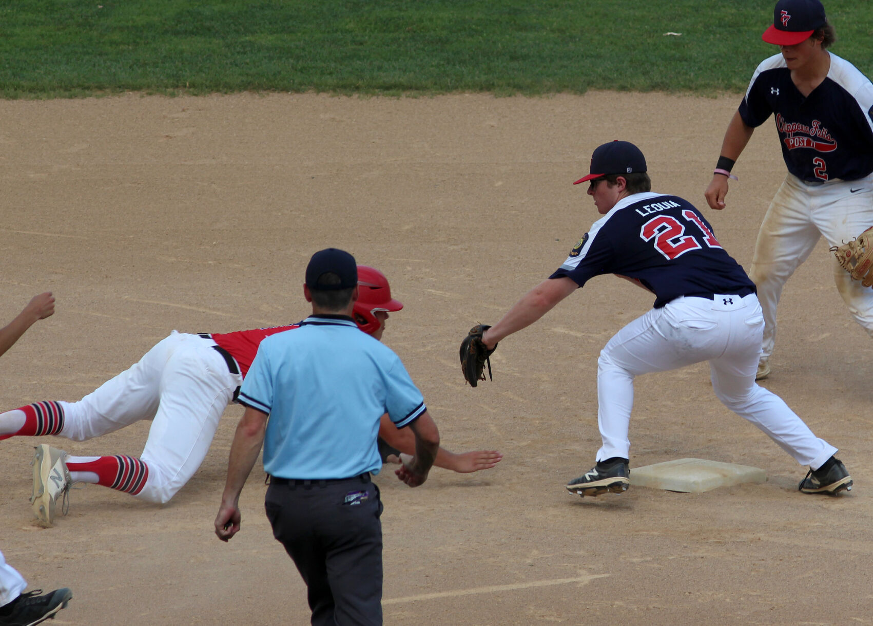 Chippewa Falls Post 77 senior legion baseball vs Superior Post 435 7-19-22